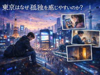 東京はなぜ孤独を感じやすいのか｜上京後に寂しくなる理由と対処法